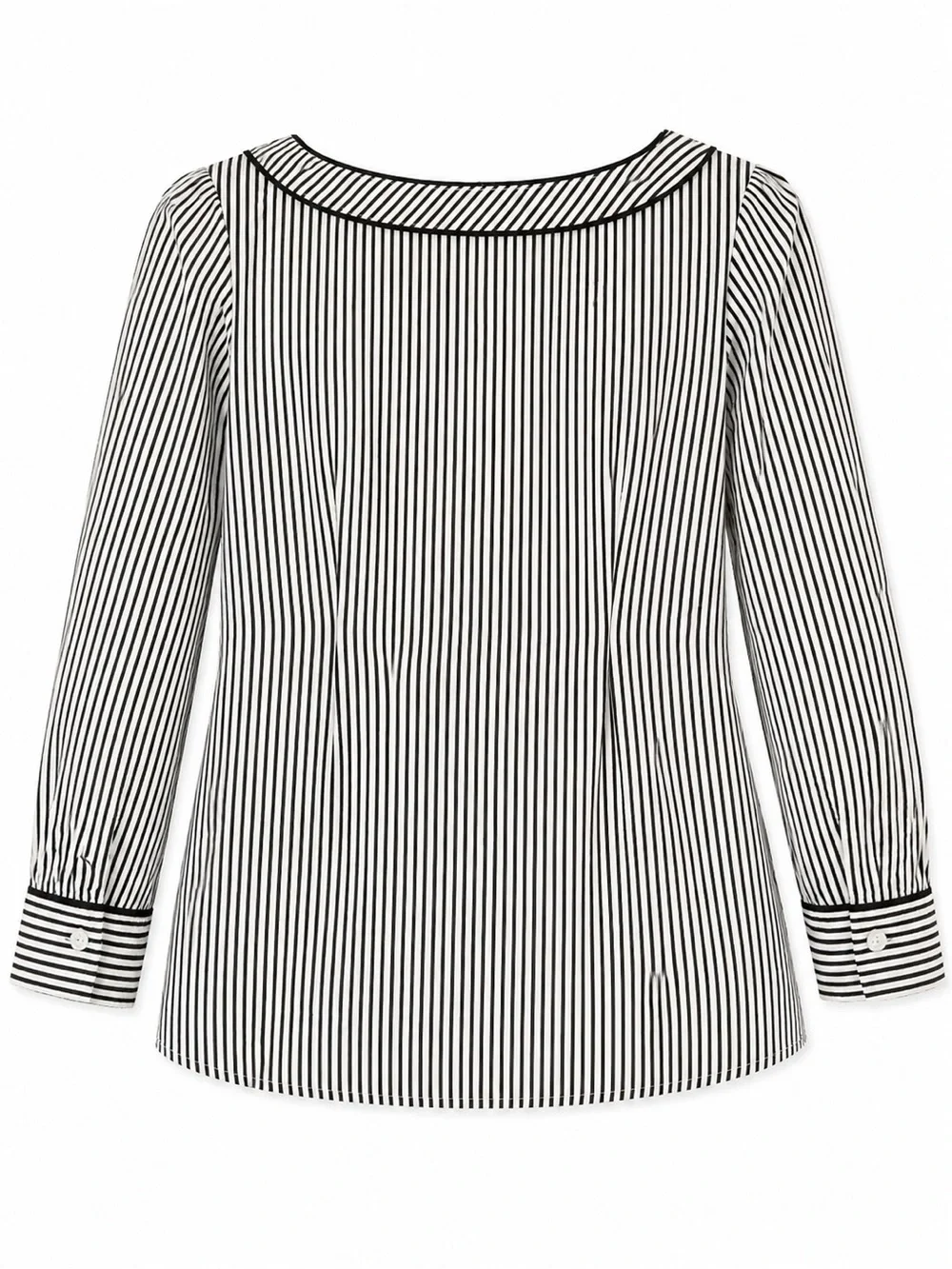 Talbots Blouse Top Black White size SP - Picture 3 of 7